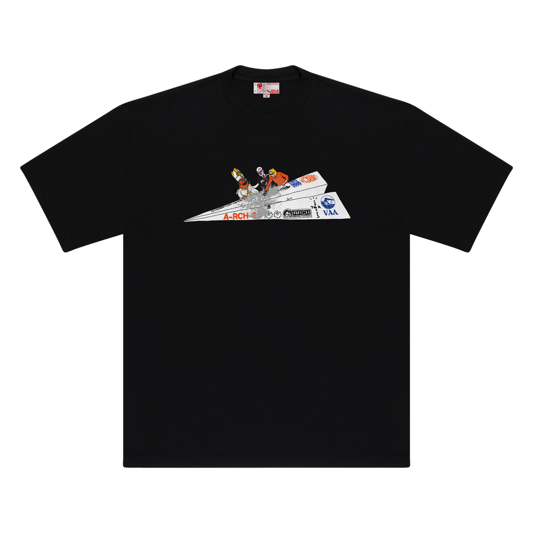 CJ x ARCH Paper Plane Tee (Black)