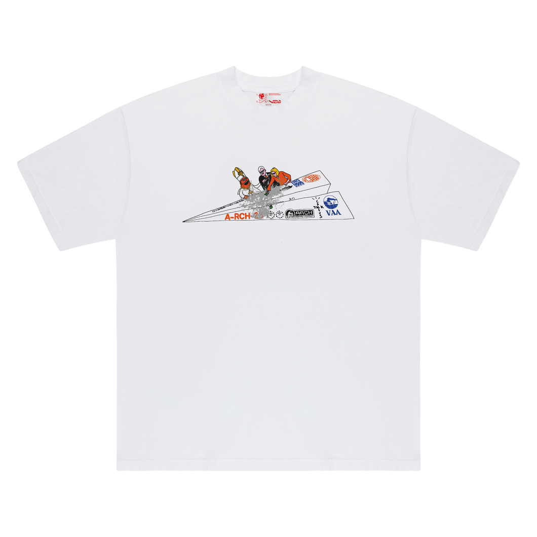 CJ x ARCH Paper Plane Tee (White)